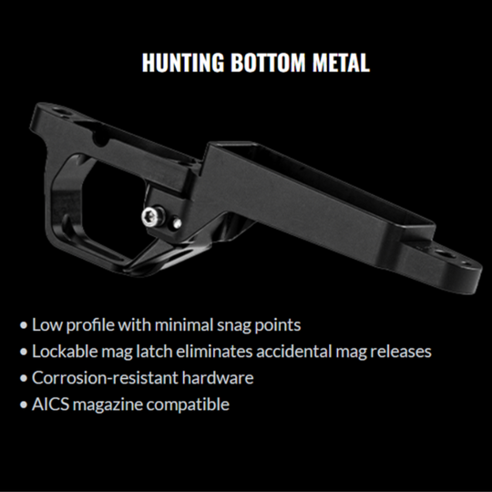 MDT Chassis - CRBN Hunter Kit - Remington700 - SA - RH - Fixed - ARCA