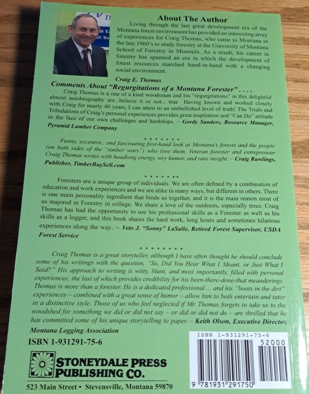 BOOK--Regurgitations of a Montana Woodsman