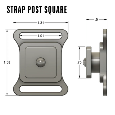 OBi LINK SYSTEM -- STRAP POST SQUARE