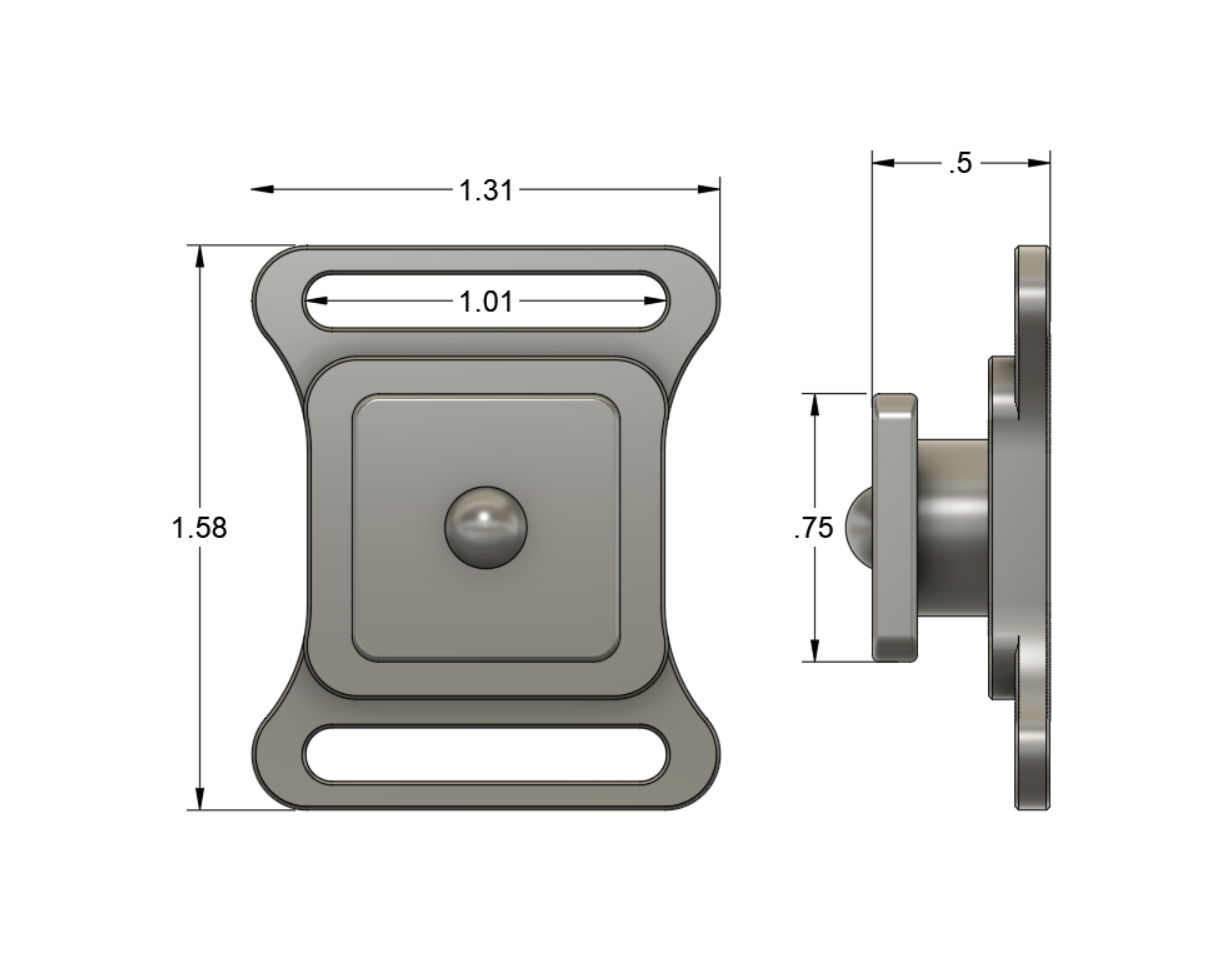 OBi LINK SYSTEM -- STRAP POST SQUARE